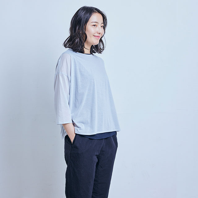 【WEB限定】極薄綿のプルオーバー