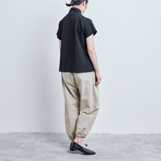 【WEB限定】シャンブレー生地のもんぺパンツ