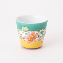 鍋島虎仙窯　色鍋島蕎麦猪口