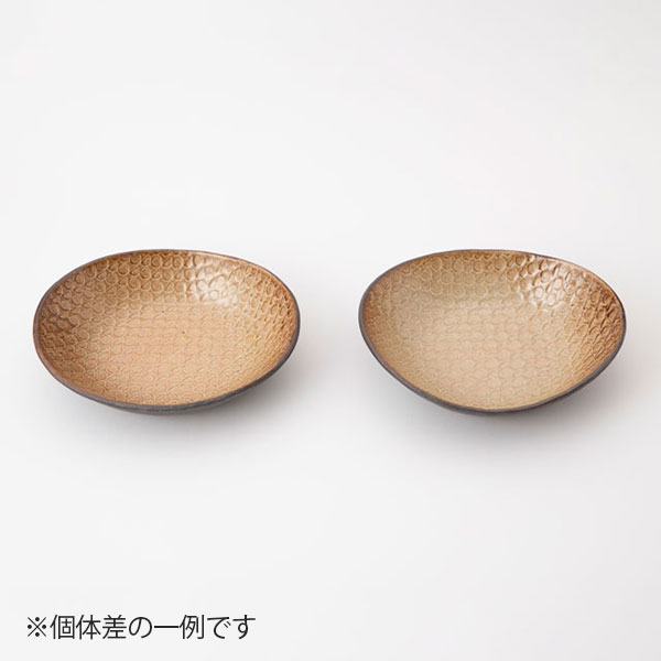 【WEB限定】明山窯　日と月　深皿 　小