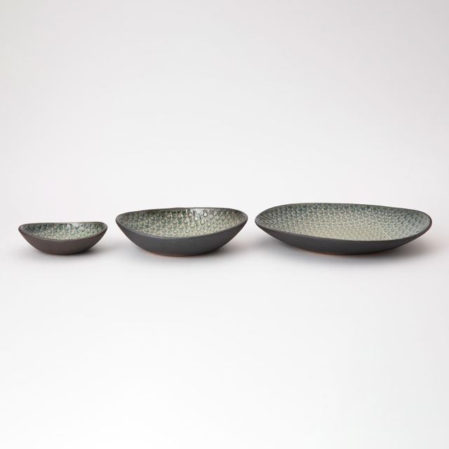 【WEB限定】明山窯　日と月　深皿 　中