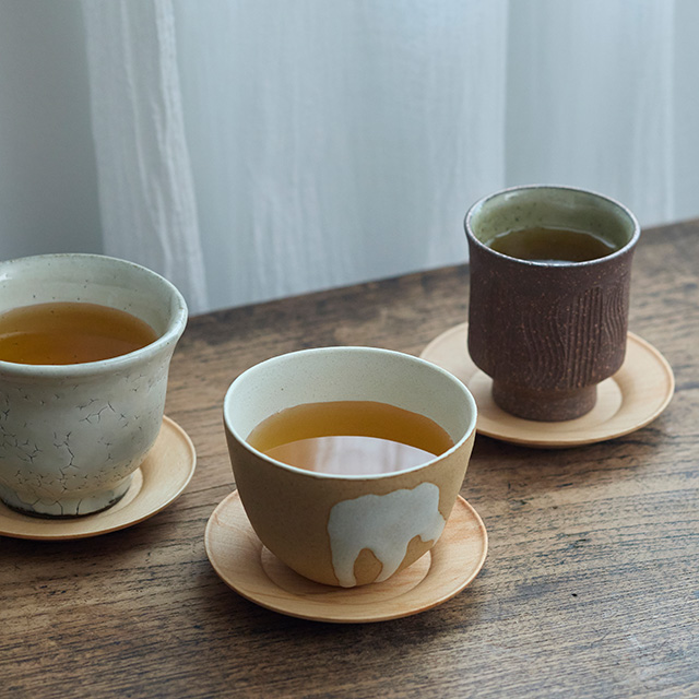 山中挽物の茶托