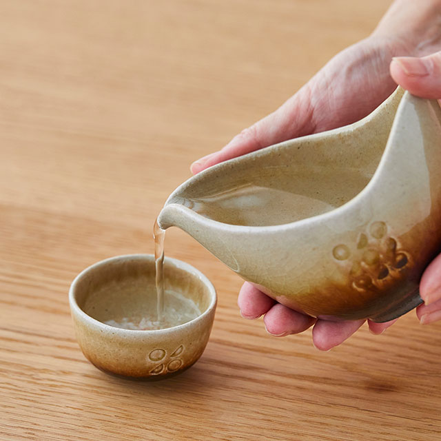 【WEB限定】明山窯　日と月　片口酒器